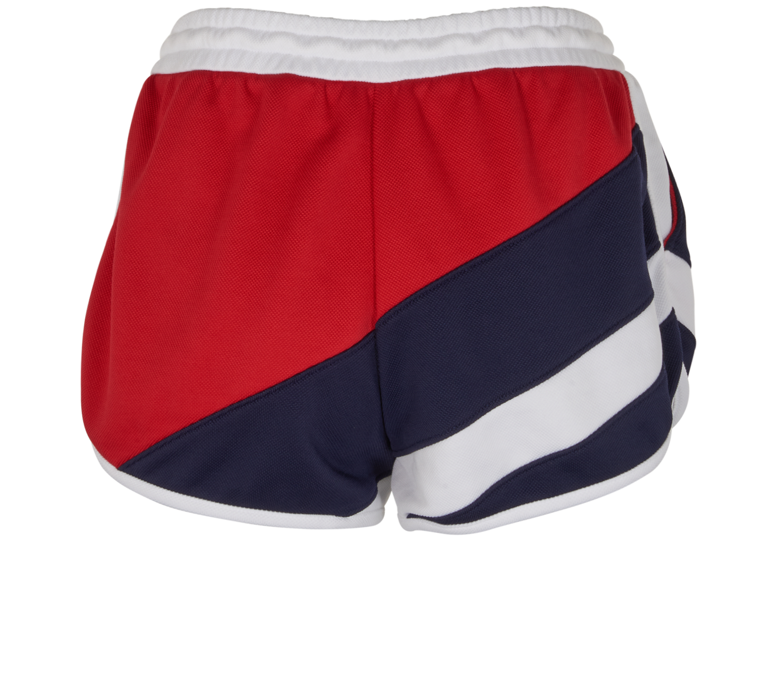 Gucci Interlocking G Shorts, &pound;175, Clothing, Navy/Red/White, Polyester (Polymer), Back view