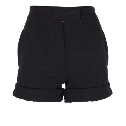 Fendi FF Shorts, &pound;250, Clothing, Black, Cotton, Front view