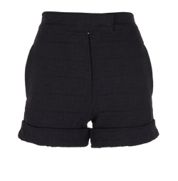 Fendi FF Shorts, Cotton, Black, UK6, 2*