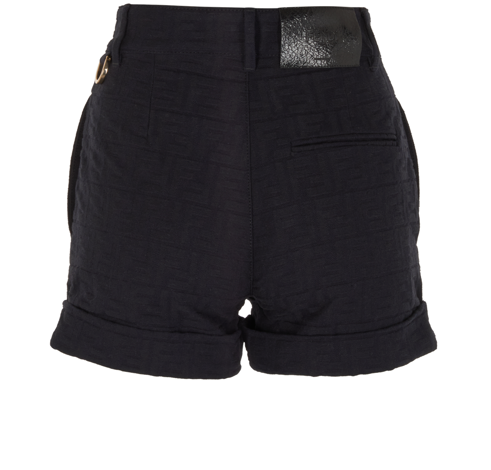 Fendi FF Shorts, &pound;250, Clothing, Black, Cotton, Back view