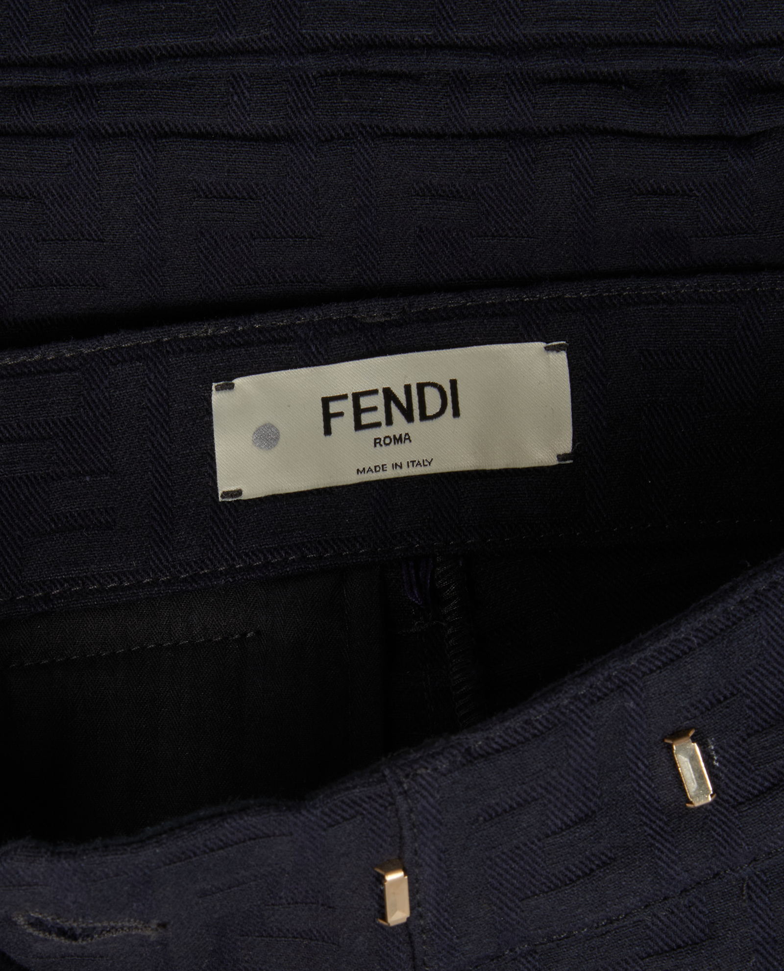 Fendi FF Shorts, &pound;250, Clothing, Black, Cotton, Other view