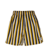 Prada Stripes Shorts, &pound;220, Clothing, Black/White/Yellow, Cotton, Front view
