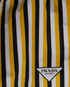 Prada Stripes Shorts, &pound;220, Clothing, Black/White/Yellow, Cotton, Other view