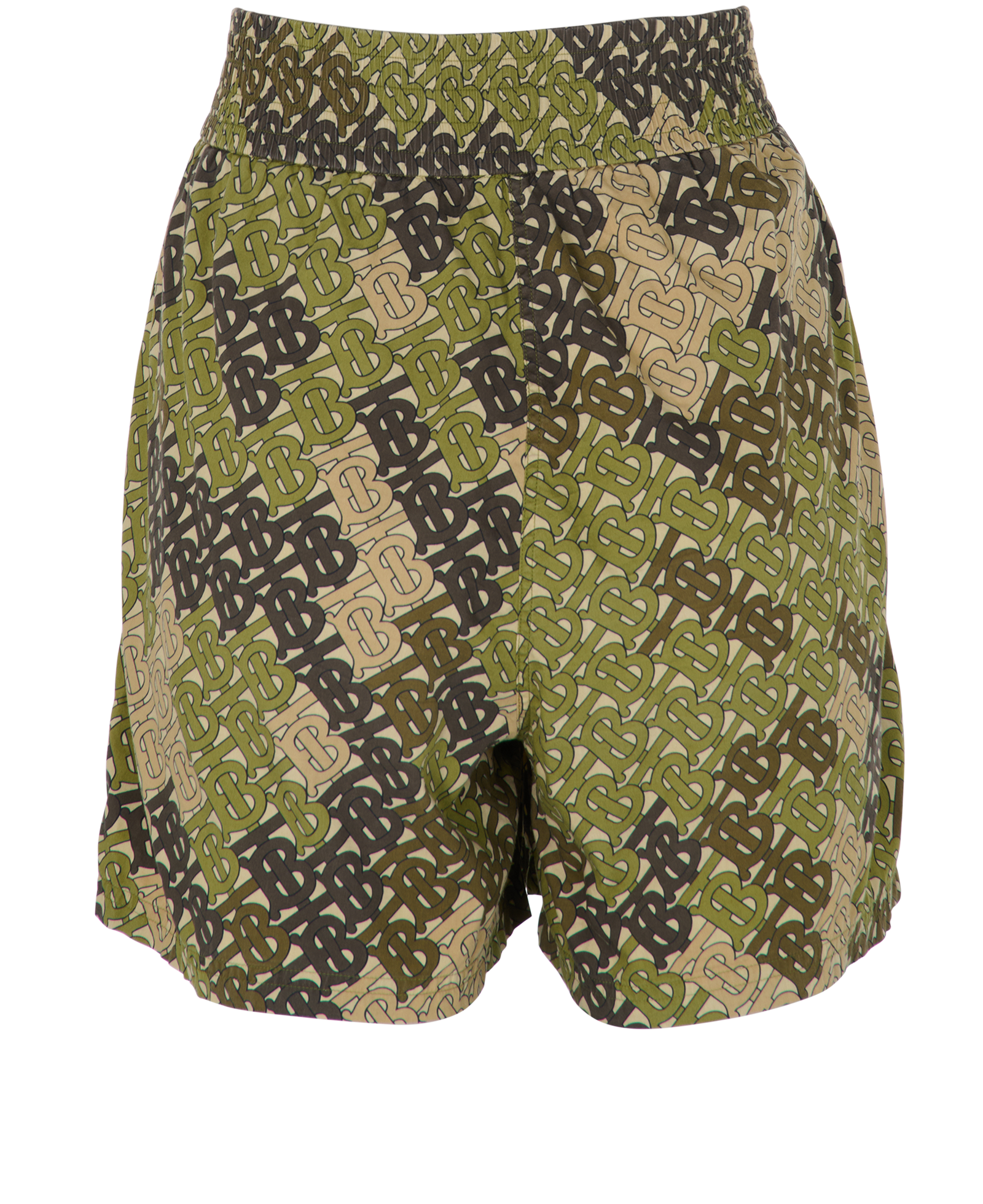Burberry Monogram Shorts, &pound;130, Clothing, Green, Cotton, Back view