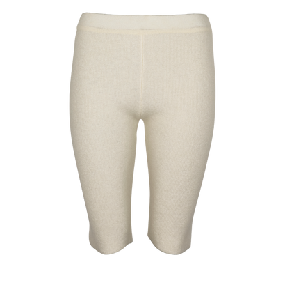 Jacquemus Le Short Arancia Long, &pound;95, Clothing, Cream, Viscose, Front view