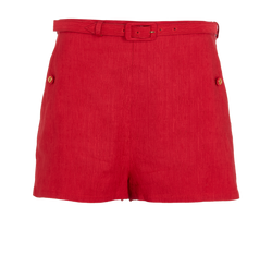Gucci Belted Shorts, Wool, Red, UK8, 2*