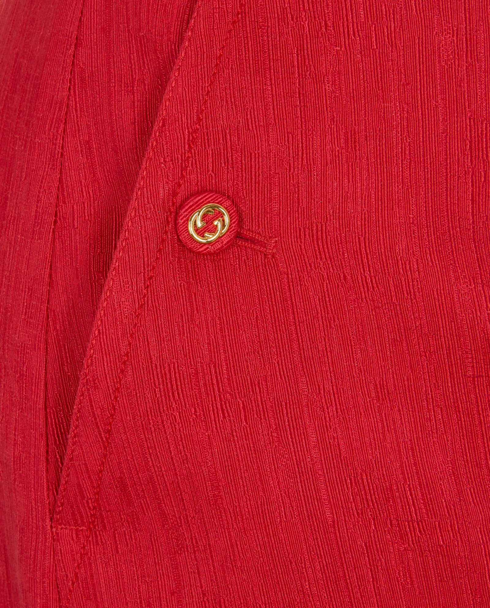 Gucci Belted Shorts, &pound;350, Clothing, Red, Wool, Other view