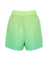 Self-Portrait Rhinestones Hotfix Shorts, &pound;80, Clothing, Green, Polyester, Back view
