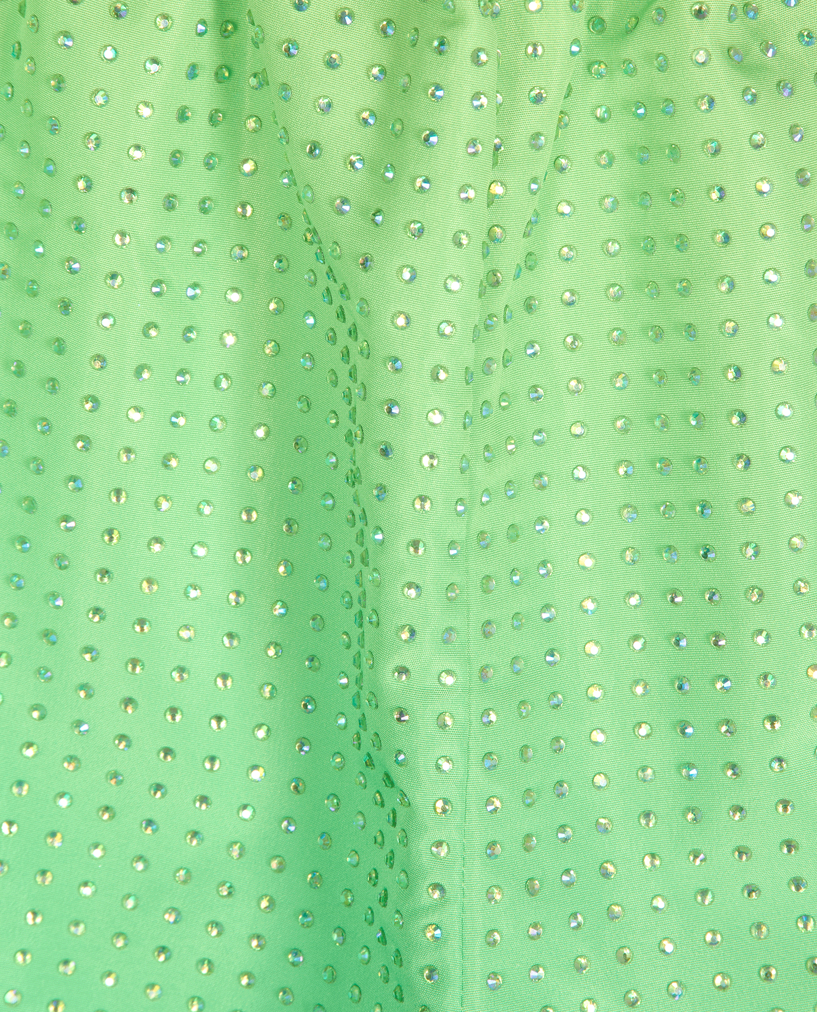 Self-Portrait Rhinestones Hotfix Shorts, &pound;80, Clothing, Green, Polyester, Other view