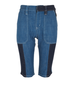 Chloe Denim Shorts, Cotton, Blue, UK12, 3*