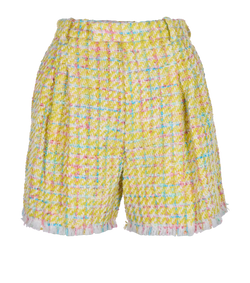 Gucci Tweed Shorts, Wool, Yellow, UK6, 2*