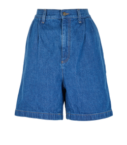 Gucci High Waisted Denim Shorts, Cotton, Blue, UK18, 3*