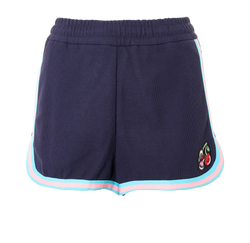 Gucci Cherry Shorts, Cotton, Blue, Sz XXS, 3*