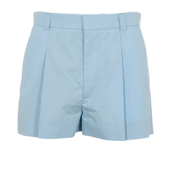 Gucci Logo Embossed Shorts, Cotton, Blue, Sz S, 2*