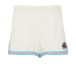 Gucci Cherry Shorts, Cotton, White, Sz M, 2*