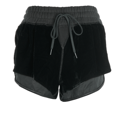 Miu Miu Logo Mini Shorts, front view