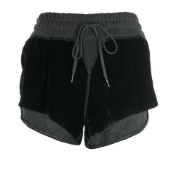 Miu Miu Logo Mini Shorts, Viscose/Curpo, Black, UK 8, 2*