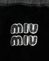 Miu Miu Logo Mini Shorts, other view