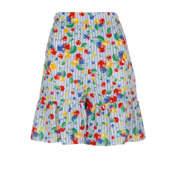 Gucci Cherry Print Short, Cotton, Blue, UK12, 3*