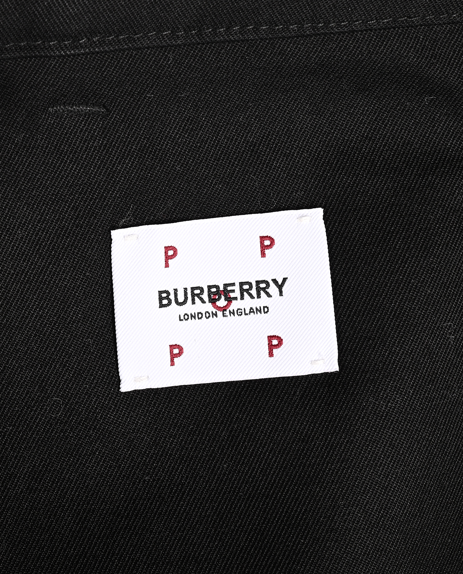 Burberry Grid Reference Embroidered Shorts, &pound;110, Clothing, Black, Cotton, Other view