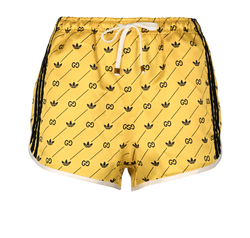 Gucci X Adidas Mini Shorts, Polyester, Yellow, Sz XXS, 3*