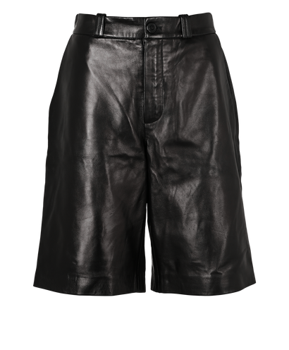 Givenchy Bermuda Short, £120, Clothing, Black, Leather, Front view