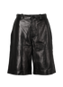 Givenchy Bermuda Short, £120, Clothing, Black, Leather, Front view