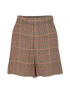 Gucci Check Shorts, £220, Clothing, Beige/Brown, Linen, Front view