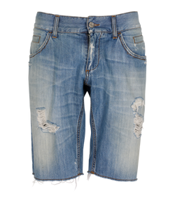 Dolce & Gabbana Denim Long Shorts, Mens, Cotton, Blue, UK14, 2*