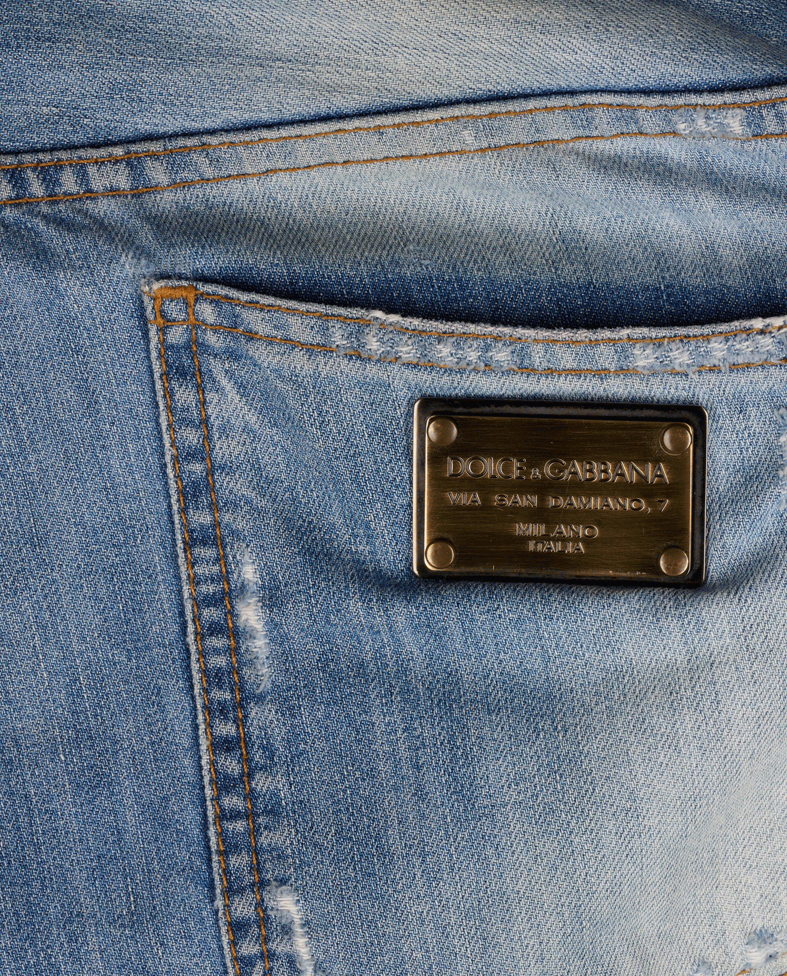 Dolce & Gabbana Denim Long Shorts, &pound;150, Clothing, Blue, Cotton, Other view