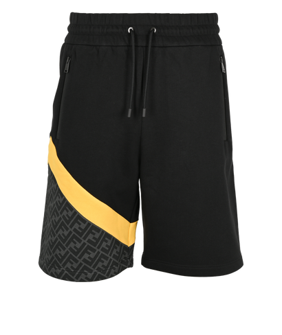 Fendi Zucca Diago Short, &pound;180, Clothing, Black, Cotton, Front view