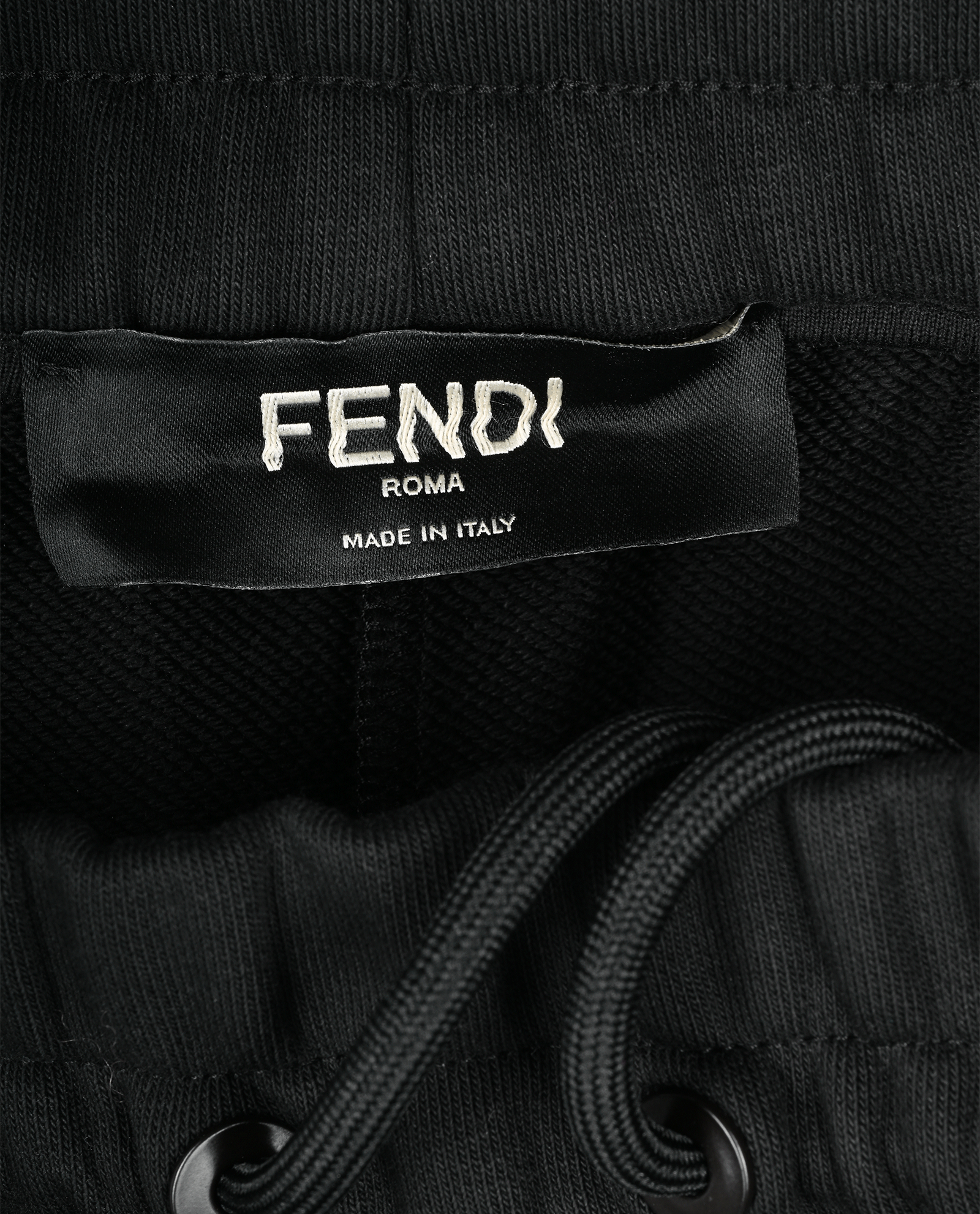 Fendi Zucca Diago Short, &pound;180, Clothing, Black, Cotton, Other view