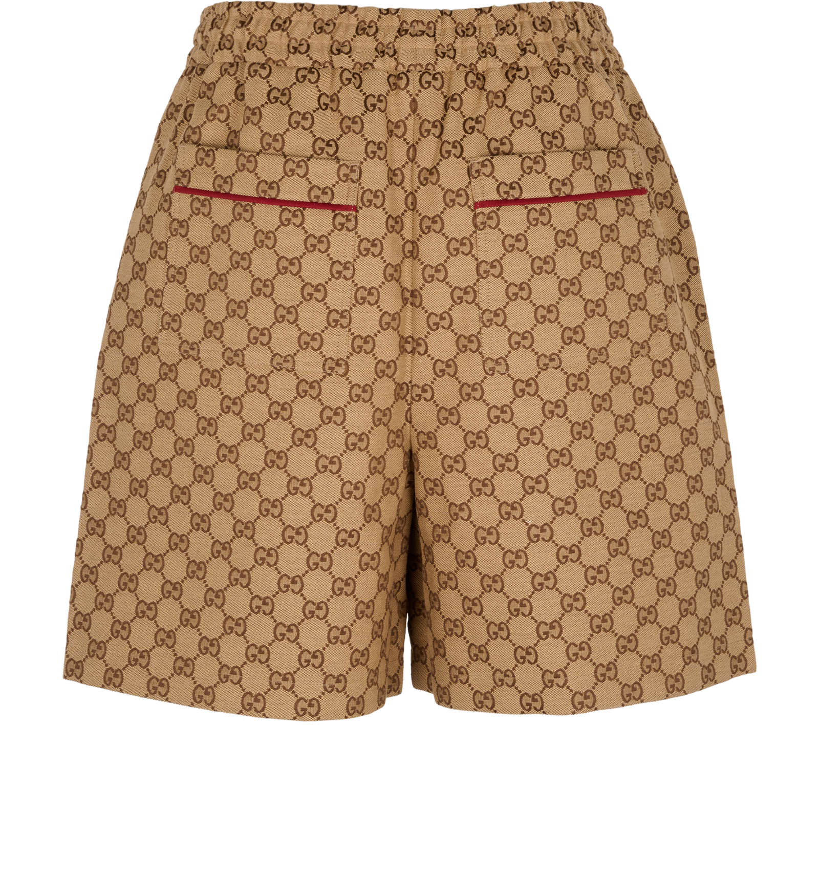 Gucci TNF Jacquard Shorts, &pound;210, Clothing, Beige, Canvas, Back view