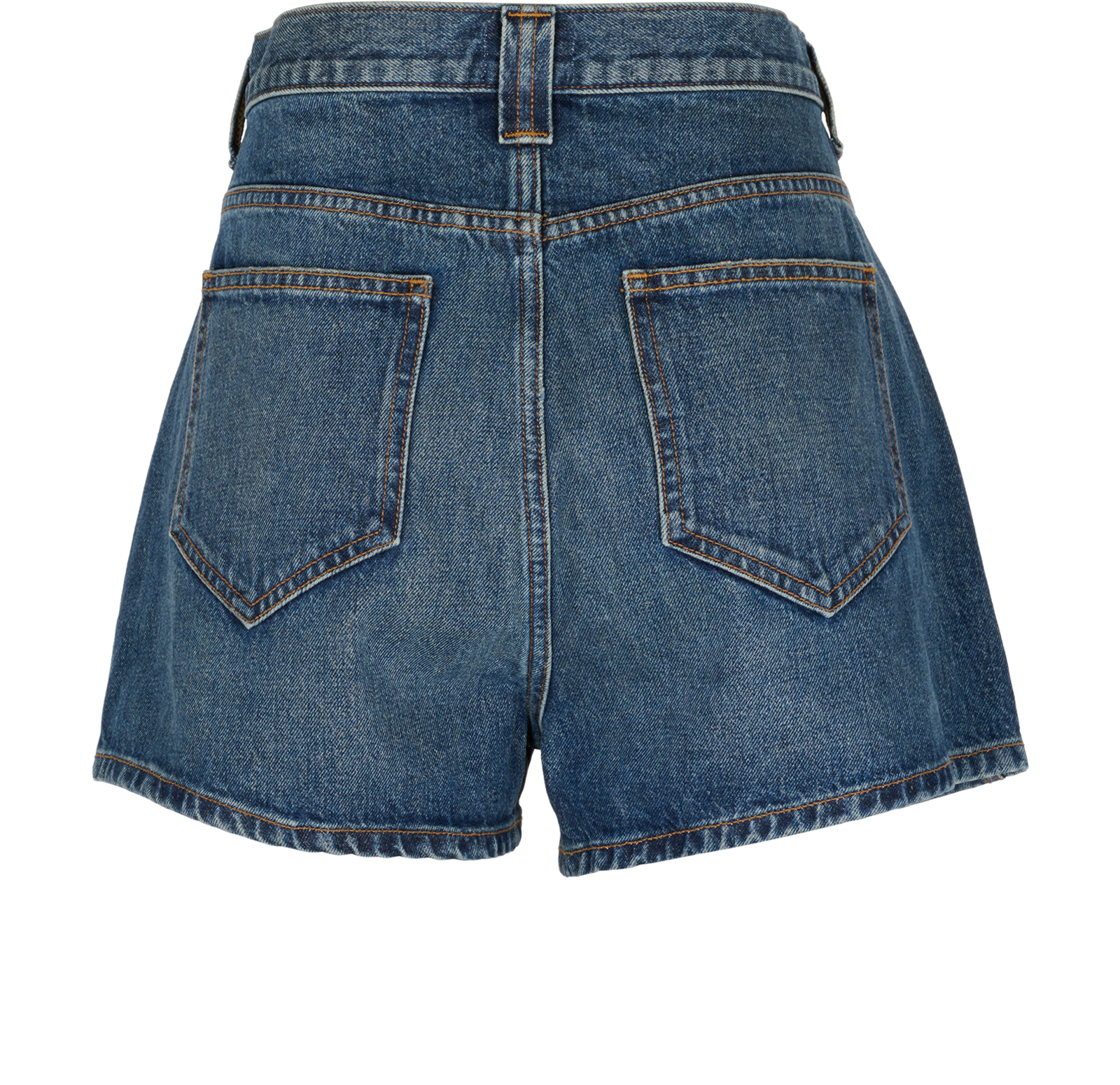 Khaite Bacalo Denim Shorts, &pound;150, Clothing, Blue, Cotton, Back view
