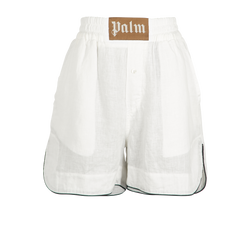 Palm Angels Boxer Short, Linen, White, Sz XS, 2*