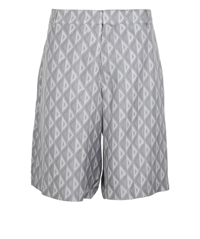 Christian Dior CD Diamond Shorts, &pound;650, Clothing, Grey, Silk, Front view
