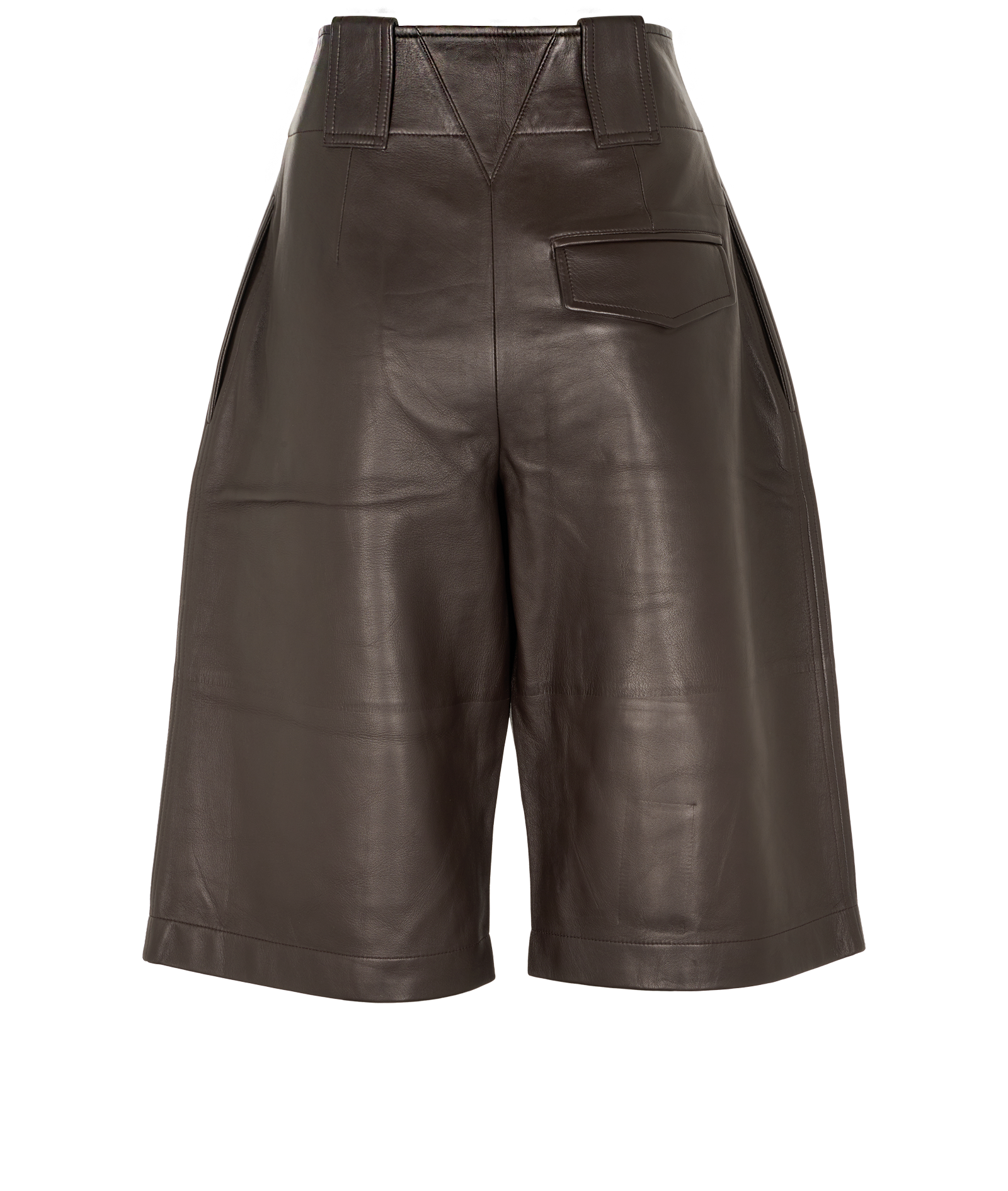 Bottega Veneta Culottes, &pound;220, Clothing, Brown, Lambskin Leather, Back view