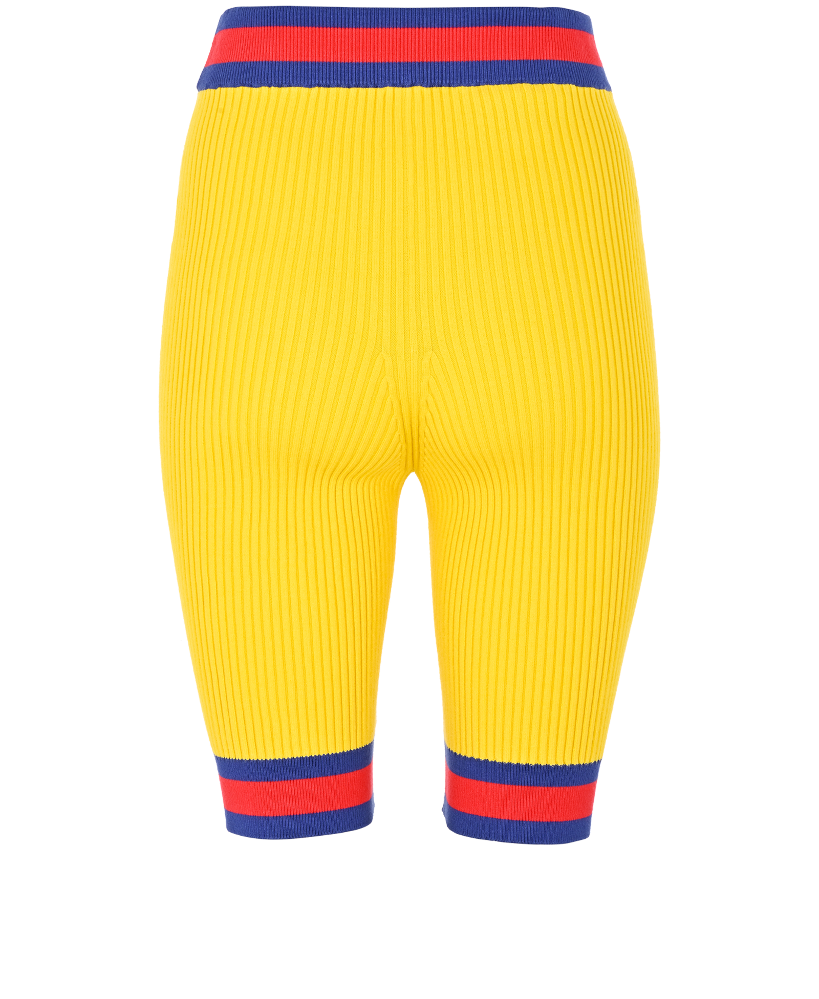 Gucci Web Ribbed Shorts, &pound;110, Clothing, Yellow, Viscose, Back view