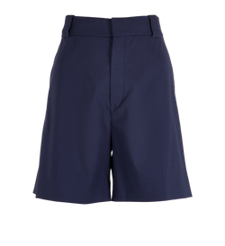 Chloe Tailored Shorts, Wool, Navy, UK6, 3*