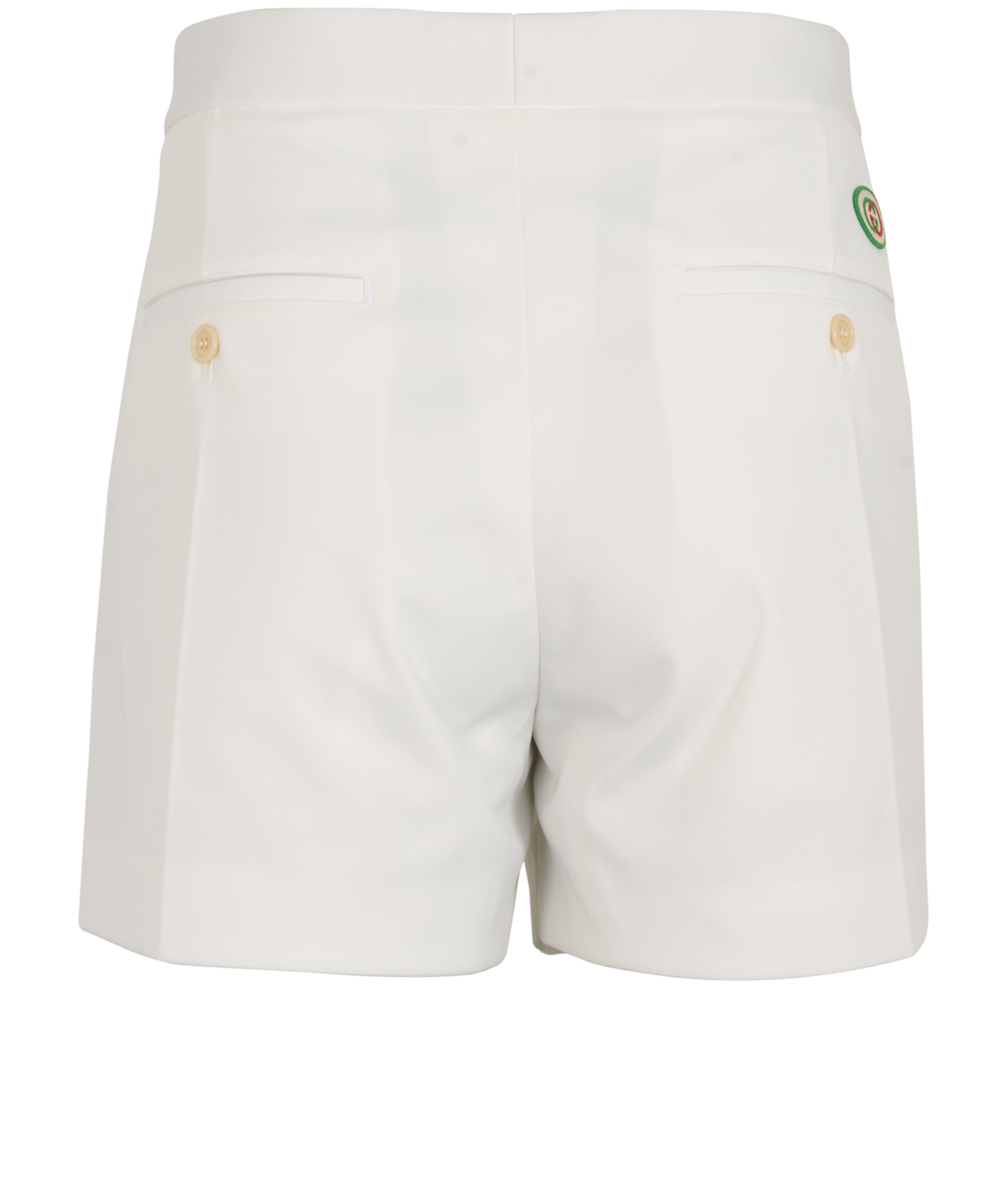 Gucci GG Shorts, &pound;210, Clothing, White, Polyester Mix, Back view