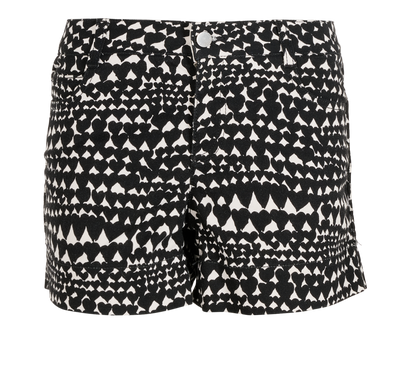 Stella McCartney Heart Print Shorts, &pound;80, Clothing, Black, Cotton, Front view