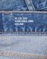 Celine Triomphe Distressed Shorts, &pound;250, Clothing, Blue, Cotton/Denim, Other view