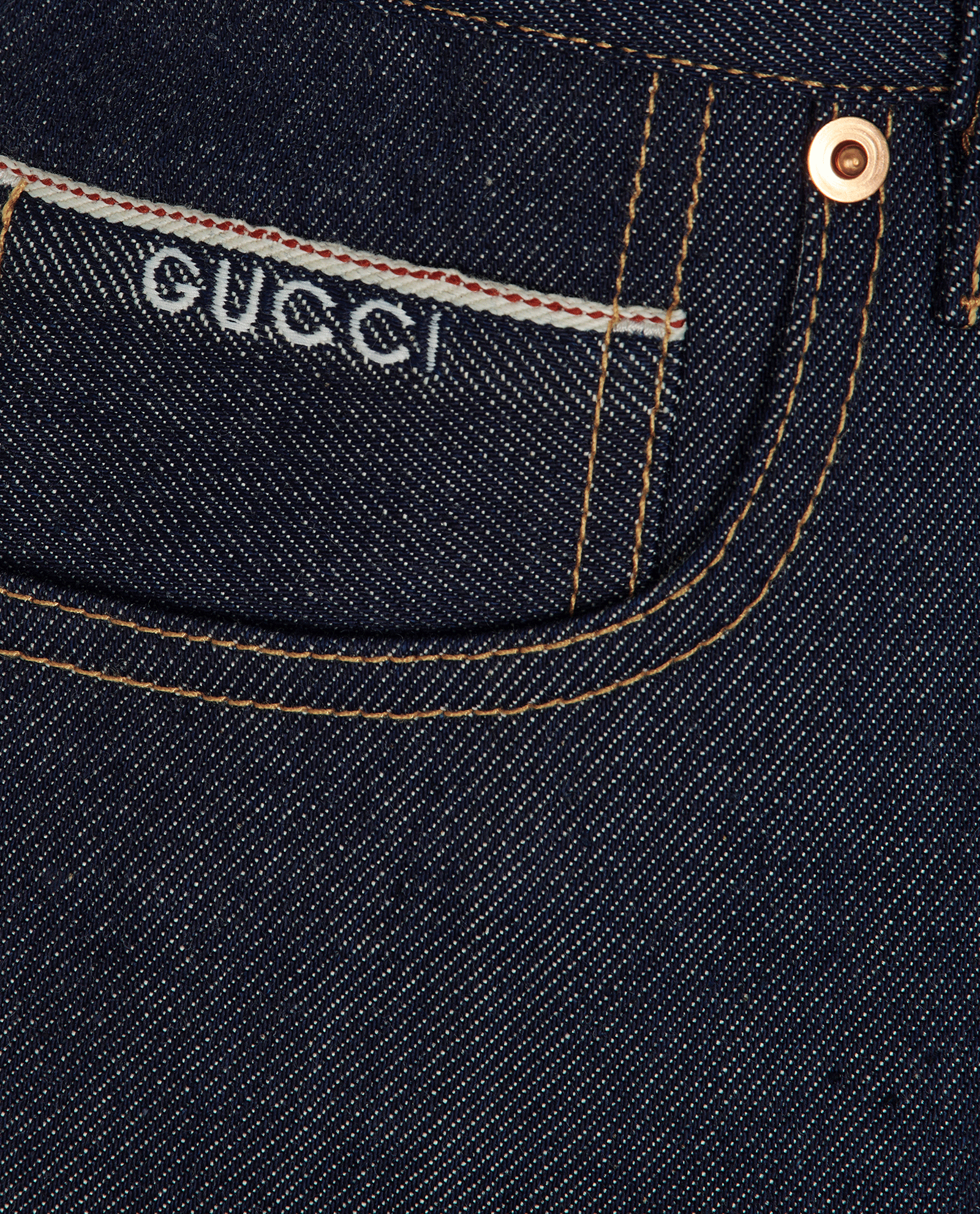 Gucci Jeans Shorts, &pound;230, Clothing, Navy, Denim, Other view