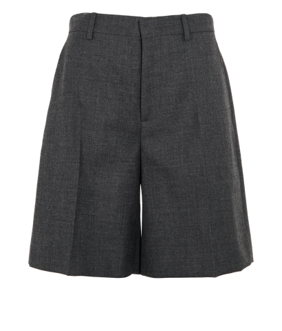 Gucci Formal Shorts, &pound;230, Clothing, Grey, Cotton, Front view