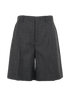 Gucci Formal Shorts, &pound;230, Clothing, Grey, Cotton, Front view
