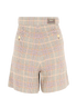 Gucci Prince Of Wales Shorts, &pound;195, Clothing, Beige/Brown, Linen, Back view