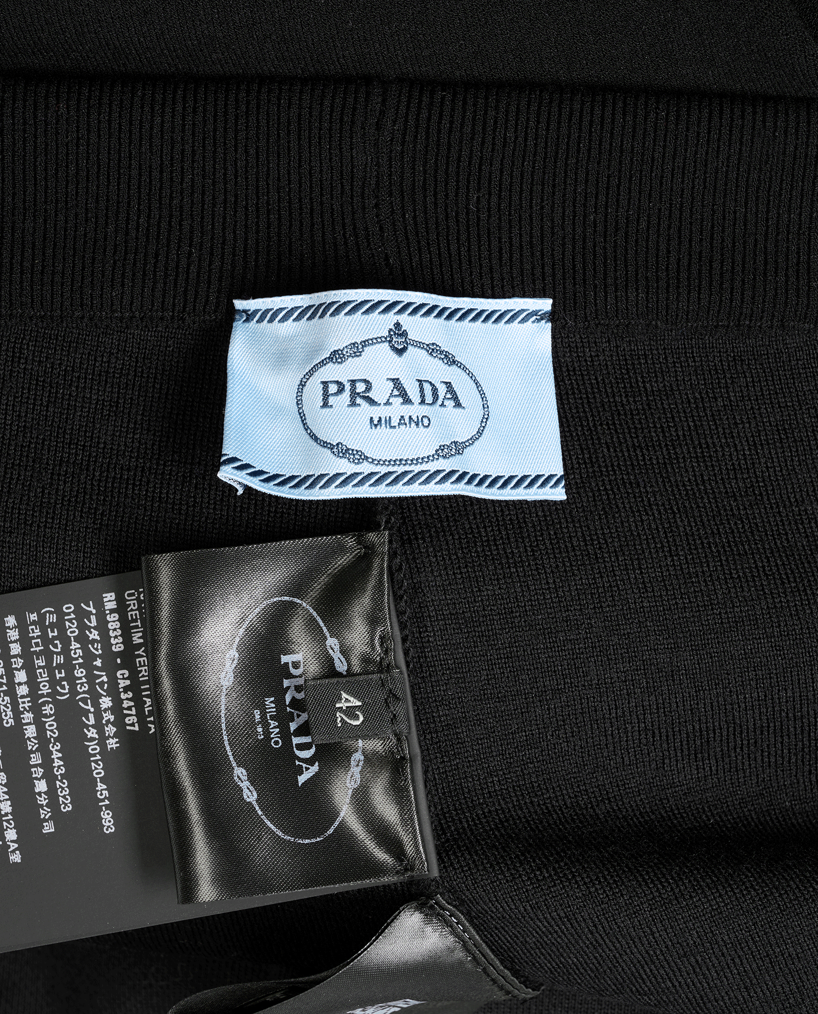 Prada Cycling Shorts, &pound;150, Clothing, Black, Viscose, Other view