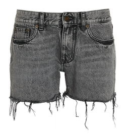 Saint Laurent Distressed Shorts, Cotton, Grey, UK 8, 3*