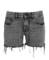 Saint Laurent Distressed Shorts, &pound;190, Clothing, Grey, Cotton, Front view