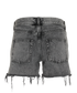 Saint Laurent Distressed Shorts, &pound;190, Clothing, Grey, Cotton, Back view